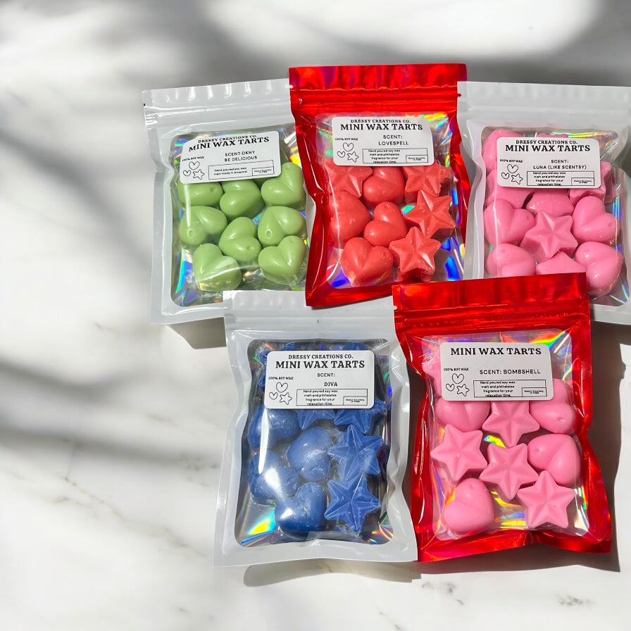 10 Piece Mini Wax Melt Shapes Sampler Bags