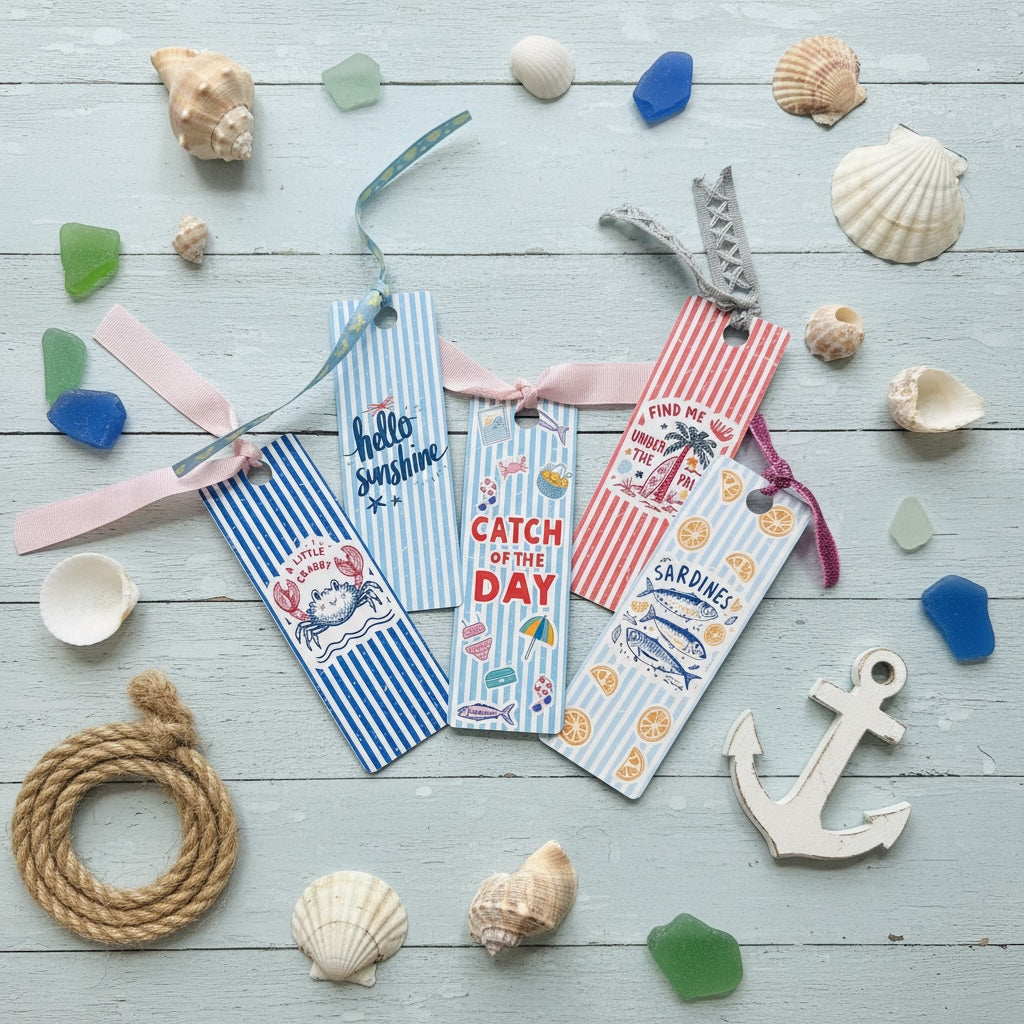 Summer Nautical Themed Bookmarks