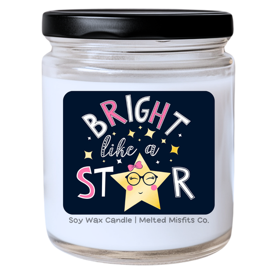 Bright Like a Star Jar Candle | Sassy & Radiant | Handpoured Soy Wax | Phthalate-Free | Collection