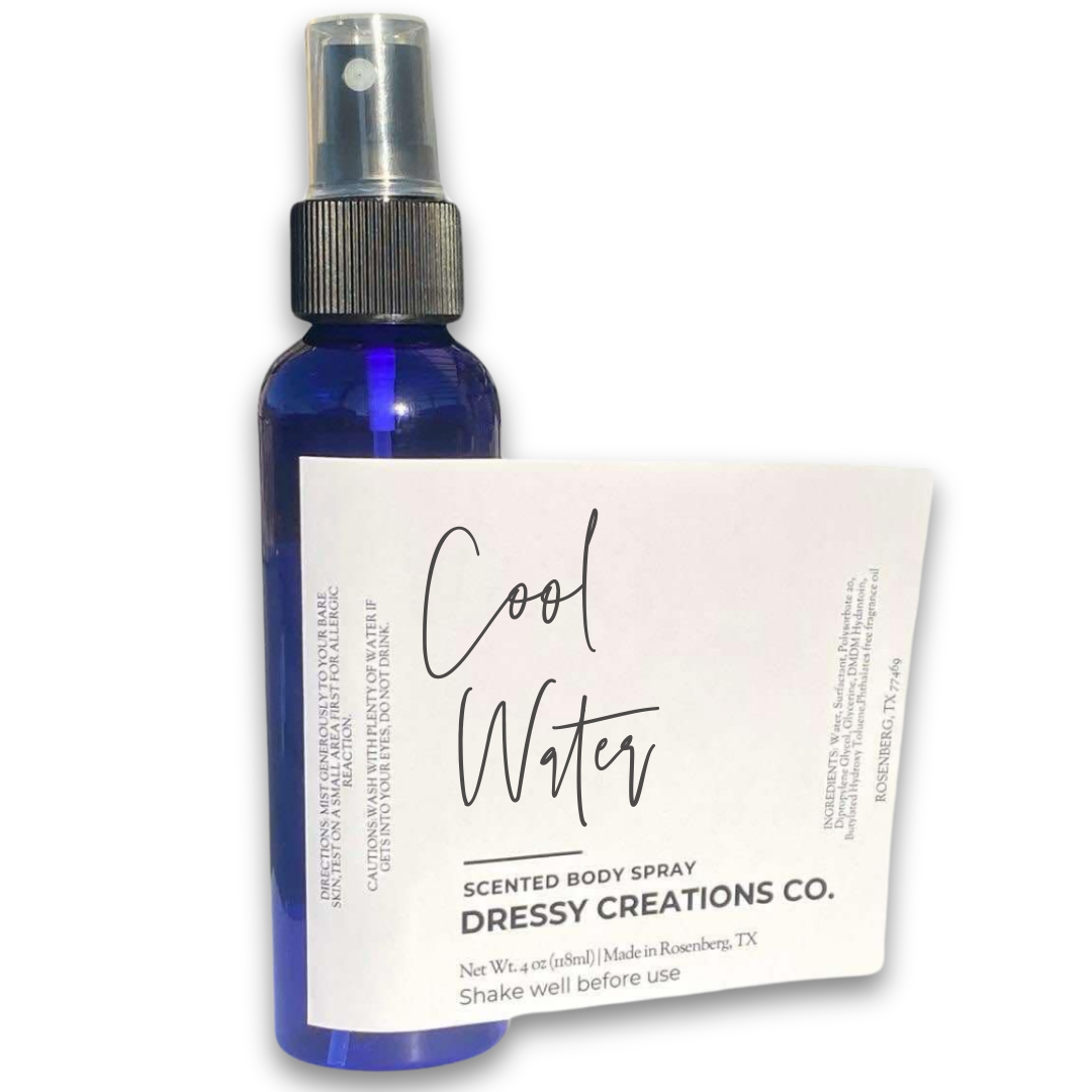 Body Mist Spray - Cool Water (4oz)