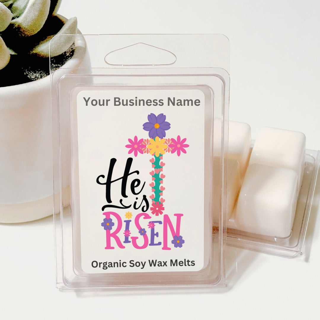 He Is Risen - Easter Soy Wax Clamshell (Customizable)