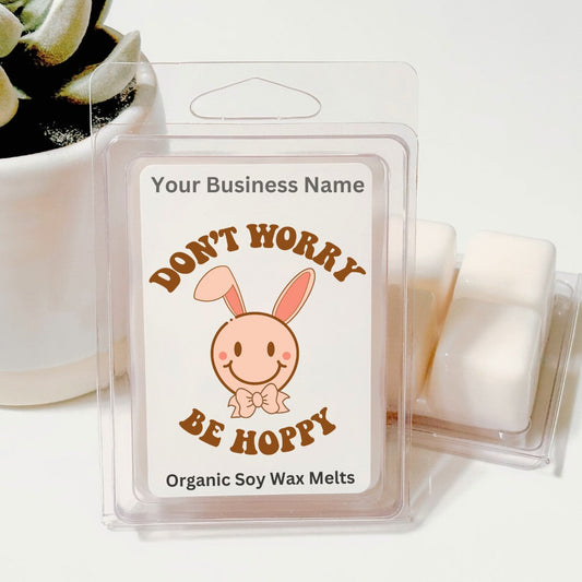 Don't Worry Be Hoppy - Easter Soy Wax Clamshell