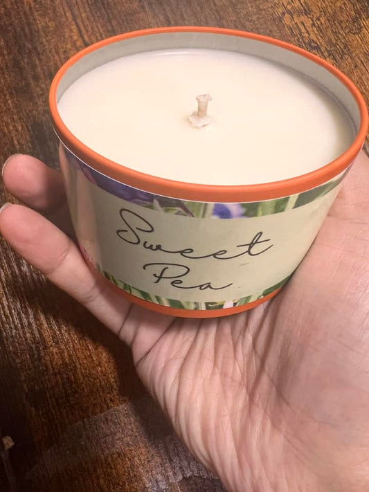 8oz Candle Tin - Sweet Pea