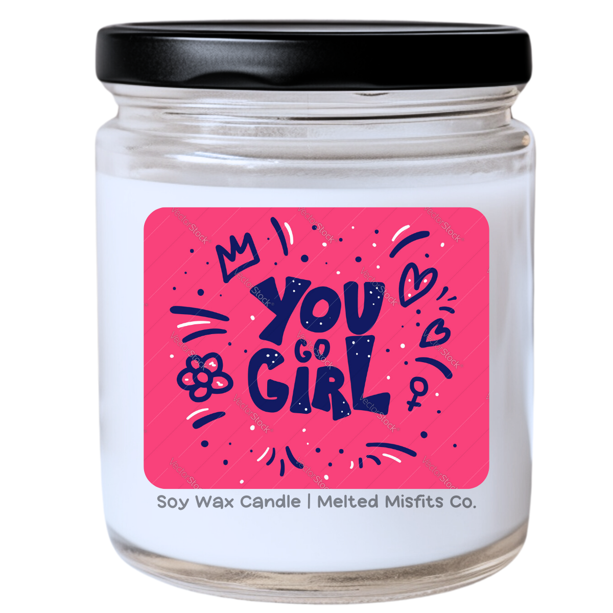 You Go Girl Jar Candle | Fierce & Empowering | Handpoured Soy Wax | Phthalate-Free | Collection