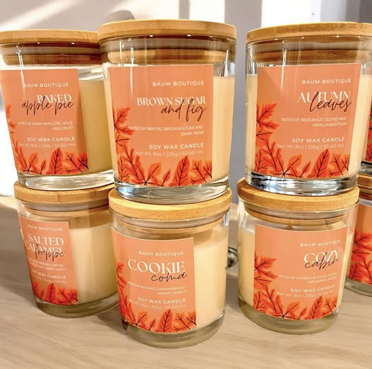 Build a Custom Candle - Bamboo Lid (4 Sizes Available)