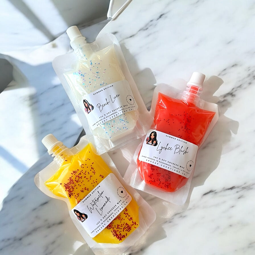 Squeeze Wax Melts 4oz - Summer Scent Edition