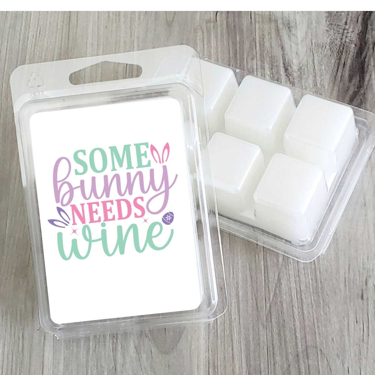 Some Bunny Needs Wine - Easter Soy Wax Clamshell (#100)