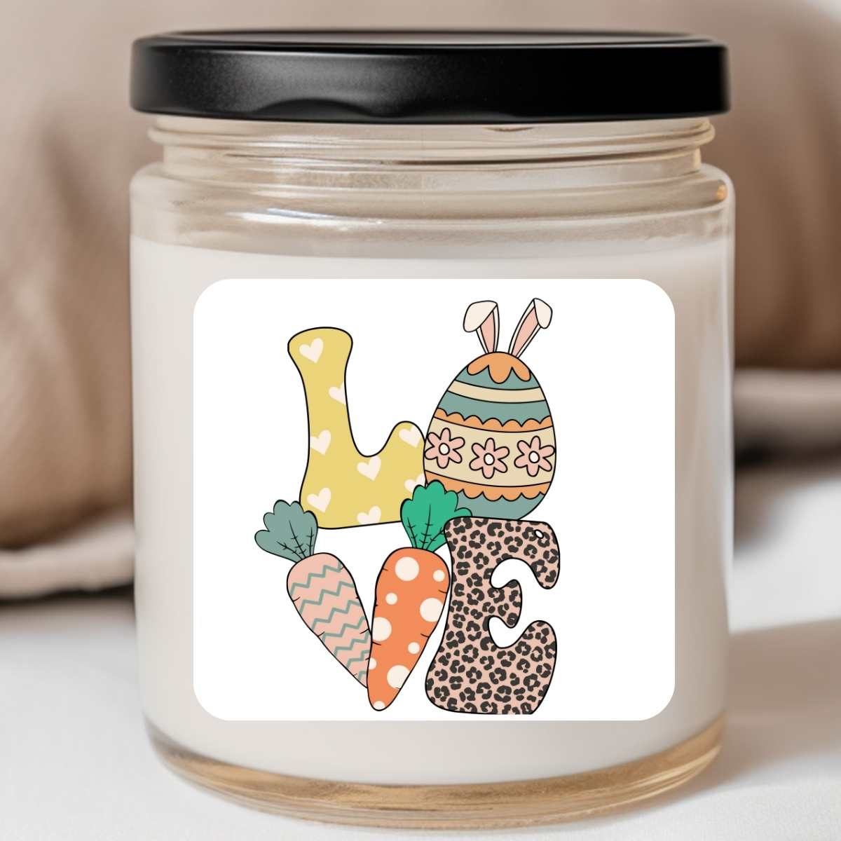 LOVE Western Leopard Print - Easter 8oz Jar Candle (#167)